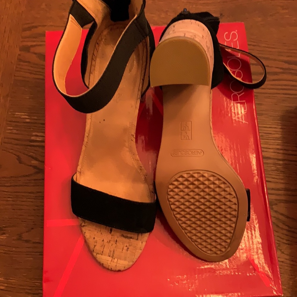 Aerosoles Black High Heel Sandals